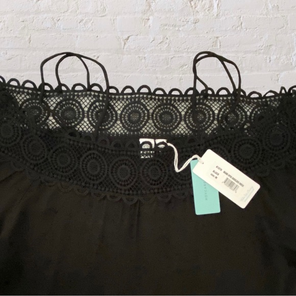 150. KOY RESORTWEAR Black Open-Shoulder Dress - NWT Size Medium - Picture 3 of 4